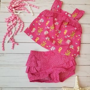Gymboree Hot Pink Underwater Animals